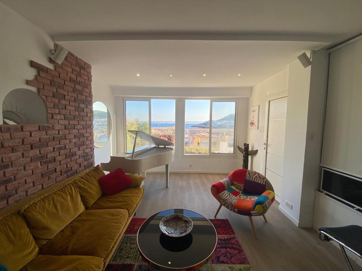 Au Coeur Du Parc National Du Massif Des Calanques, La Flibuste Des Goudes, Maison 2 Chambres, Climatisee, Jardins, Solarium, Proche Plage, Large Vue Mer Marseille Exteriör bild