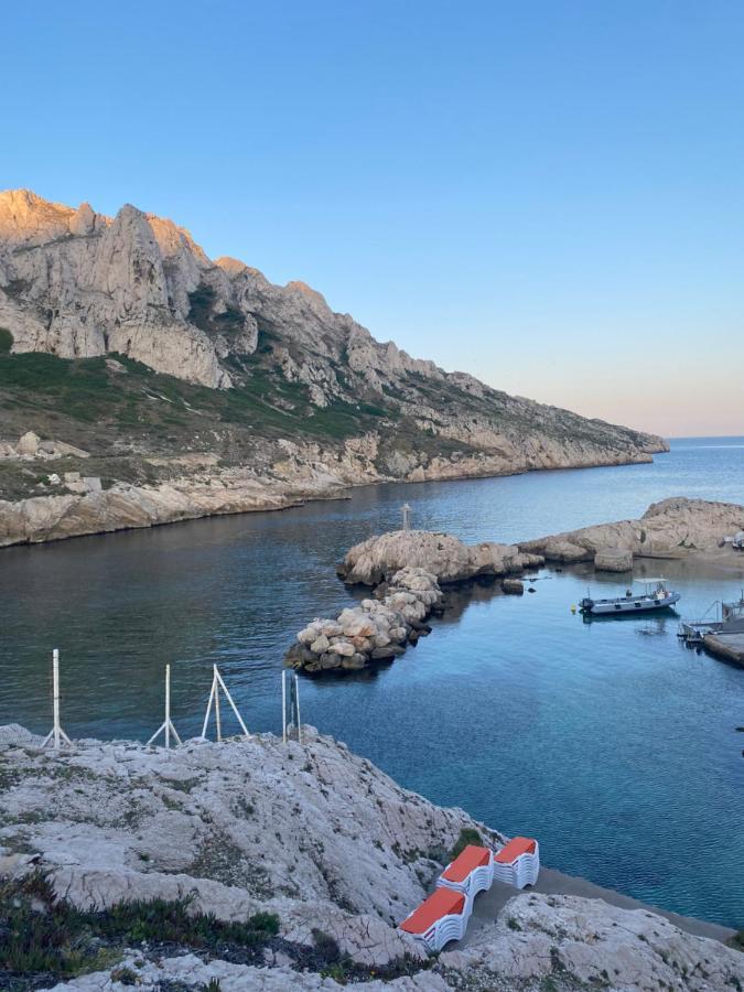 Au Coeur Du Parc National Du Massif Des Calanques, La Flibuste Des Goudes, Maison 2 Chambres, Climatisee, Jardins, Solarium, Proche Plage, Large Vue Mer Marseille Exteriör bild