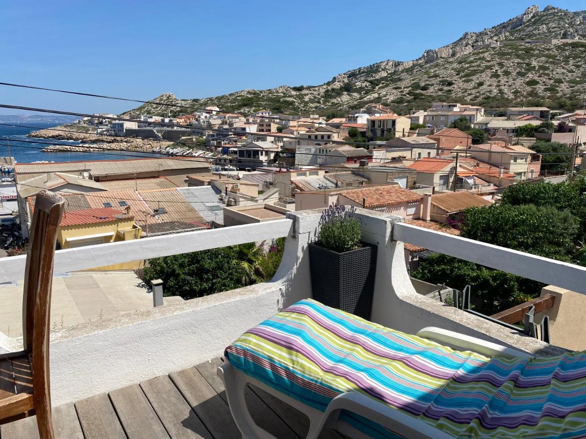 Au Coeur Du Parc National Du Massif Des Calanques, La Flibuste Des Goudes, Maison 2 Chambres, Climatisee, Jardins, Solarium, Proche Plage, Large Vue Mer Marseille Exteriör bild