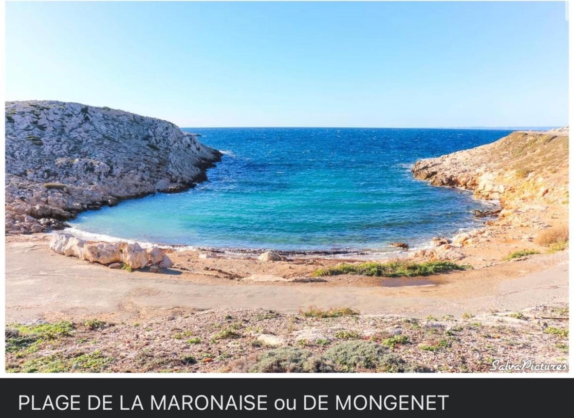 Au Coeur Du Parc National Du Massif Des Calanques, La Flibuste Des Goudes, Maison 2 Chambres, Climatisee, Jardins, Solarium, Proche Plage, Large Vue Mer Marseille Exteriör bild